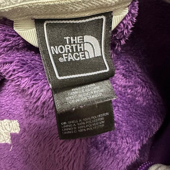 The North Face Purple Fuzzy Women's Jacket Large - Picture 2 of 9
